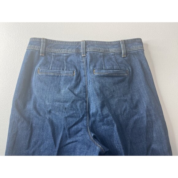 Talbots Flawless High Waist Wide Crop Jeans Denim Size 8P - Picture 8 of 8
